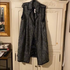 Lane Bryant Boucle long sleeveless Jacket